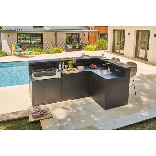 Visuel 5 du produit Plancha Premium électrique 60 coloris noir en acier Forge Adour - 75,3 x 44,1 x 24,1 cm