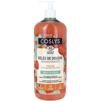 Visuel 1 du produit Gelée de douche bio apaisante fraise-tomate en flacon pompe Coslys - 250 ml