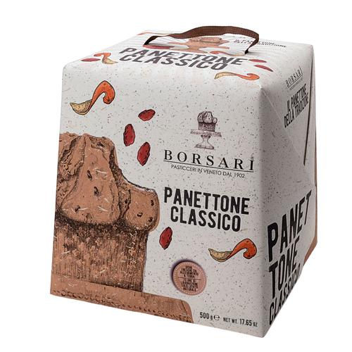 Visuel 1 du produit Panettone classique Borsari - dans une boîte en carton de 500 g