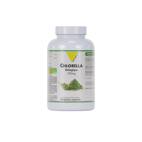 Visuel 1 du produit Complément alimentaire bio Vit’All+ Chlorella 500 mg - les 100 gelules végétales