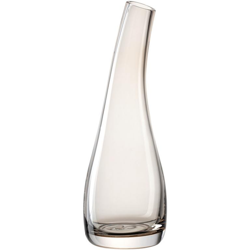 Visuel 1 du produit Vase soliflore courbé en verre coloris taupe Leonardo Luminosa - Ø 7 x H 20 cm