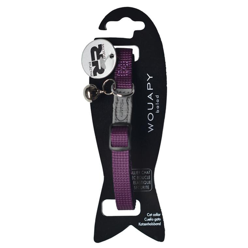 Visuel 1 du produit Collier pour chat en nylon coloris violet Wouapy Basic Line - Taille unique