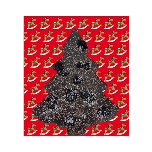 Visuel 1 du produit Chocolat noir en forme de sapin au lait de coco et aux griottes - 90 g