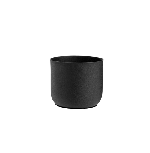 Visuel 1 du produit Cache-pot en zinc coloris noir – Ø 13 x H 12,5 cm
