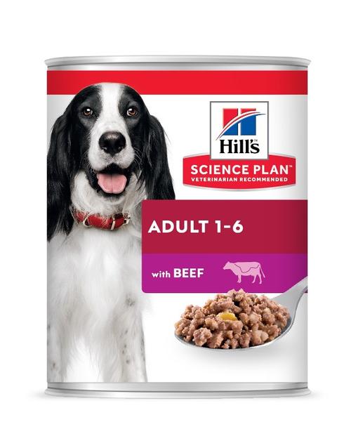 Visuel 1 du produit Aliment humide pour chien en boîte Hill’s Science Plan Canine Adult bœuf - 370 g