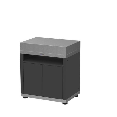 Visuel 1 du produit Meuble avec tablette coloris gris en acier électrozingué Le Marquier - 80 x 55 x 92 cm