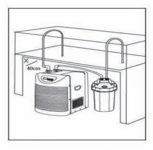 Visuel 3 du produit Groupe froid réversible pour aquarium jusqu'à 3m3, matière résistante - AQUAVIE modèle ICE 3000