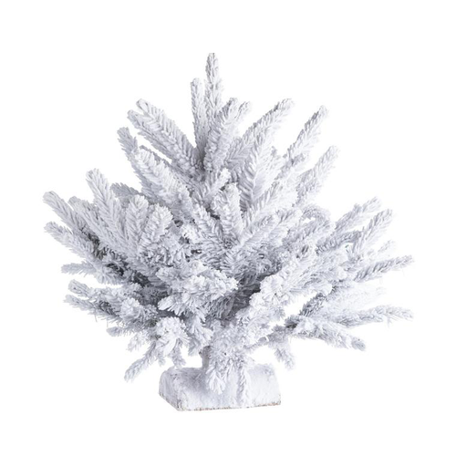 Visuel 1 du produit Sapin de Noël naturel blanc effet enneigé glacé avec LED incorporées MagicTree® - 90 à 100 cm