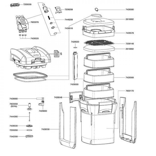 Visuel 4 du produit Filtre aquarium thermorégulé, 400-1200L, EHEIM Professionel 3 Thermo 1200XL