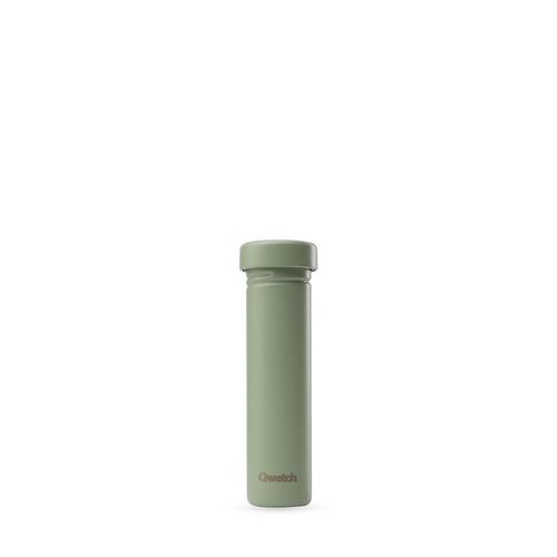 Visuel 1 du produit Tube de transport en inox vert tilleul pour 12 pastilles Solid Drinks Qwetch