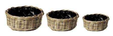 Visuel 1 du produit Coupe en vannerie synthétique coloris naturel Kubu - Ø 42 x H 15 cm