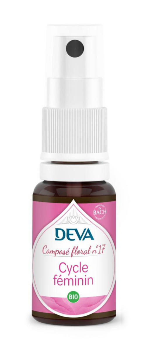 Visuel 1 du produit Complément alimentaire composé floral cycle féminin bio Deva - spray 15 ml