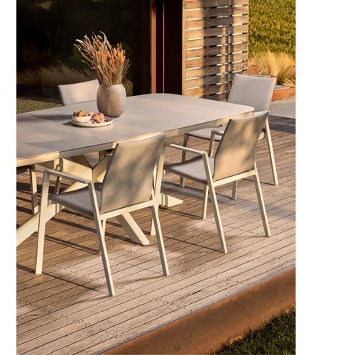 Visuel 3 du produit Table Isacco alu/pierre nat.
