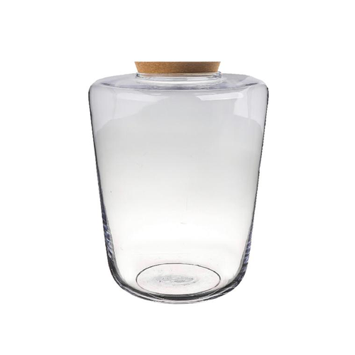 Visuel 1 du produit Vase en verre transparent Lima taille L - Ø 25 x H 30 cm