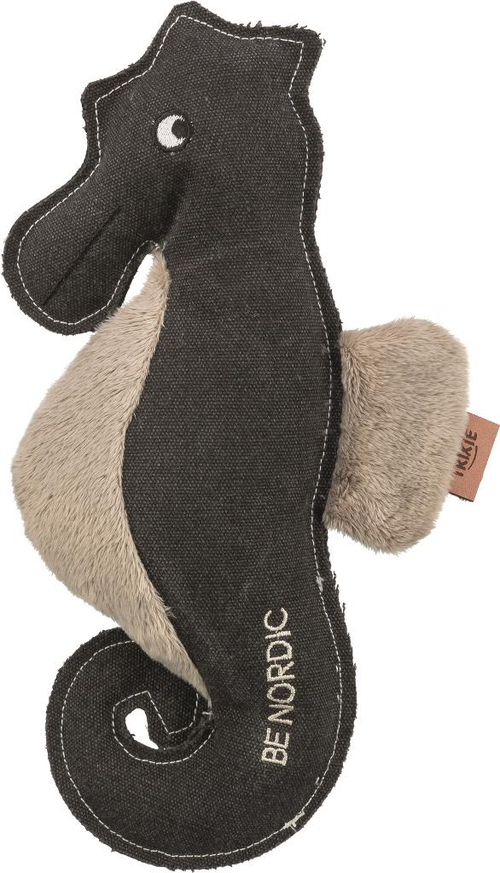 Visuel 1 du produit Jouet pour chien en tissu peluche coloris marron et beige hippocampe Ida Trixie Be Nordic - 32 cm