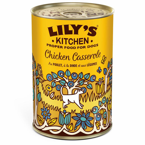 Visuel 1 du produit Aliment humide pour chien au poulet, dinde et légumes Lily’s Kitchen - 400 g