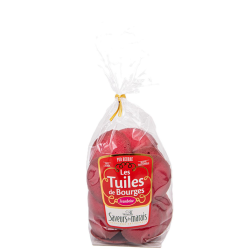 Visuel 1 du produit Les tuiles de Bourges framboise Saveurs des marais - 150 g