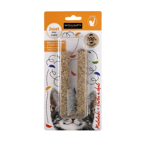 Visuel 1 du produit Jouet pour chat beige Bâton de Matatabi Wouapy