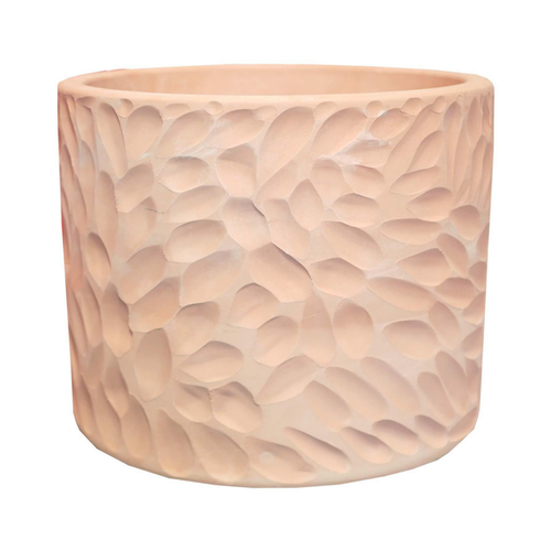 Visuel 1 du produit Pot cylindrique en terre cuite coloris beige Poterie du Bousquet Artisan - Ø 42 x H 37 cm
