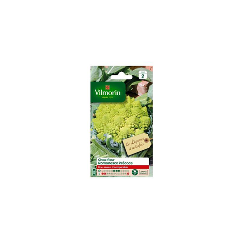 Visuel 1 du produit Graines de Chou-fleur Romanesco précoce Vilmorin Légumes d’autrefois - graines à semer