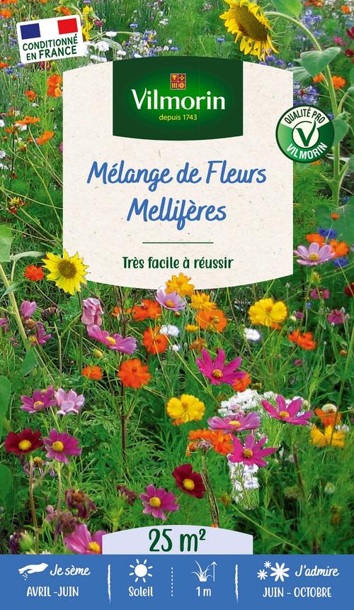 Visuel 1 du produit Mélange de fleurs 25 m² pour mèlliferes coloris multicolore Vilmorin jardin - 10 x 2,7 x 17,2 cm