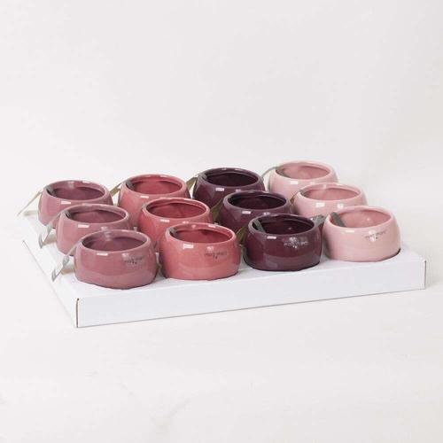 Visuel 1 du produit Cache-pot magnétique en céramique coloris rose - Ø 6 cm