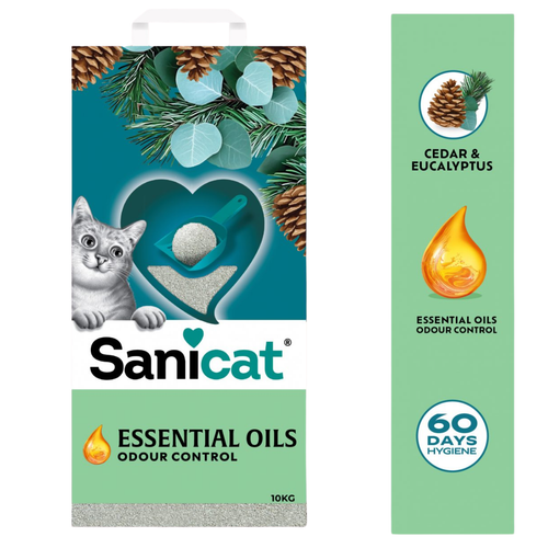 Visuel 3 du produit Litière minérale agglomérante aux huiles essentielles Sanicat - 10 kg