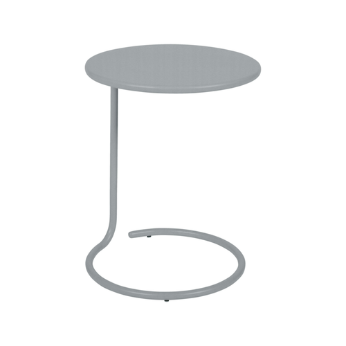 Visuel 1 du produit Table basse déportée Coolside coloris gris en acier Fermob - Ø 42 x 53 cm