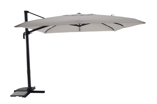 Visuel 1 du produit Parasol déporté coloris beige en aluminium et polyester - 300 x 300 cm