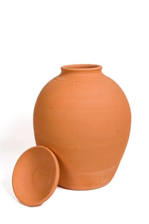 Visuel 2 du produit Ollas coloris orange en terre cuite 20 L Poterie Jamet - Ø 36 x 40 cm