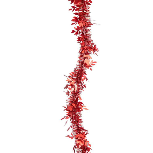 Visuel 1 du produit Guirlande scintillante rouge satiné - 9 cm x 2 m