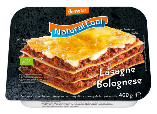 Visuel 1 du produit Lasagnes à la bolognaise surgelées bio Natural cool - 400 g