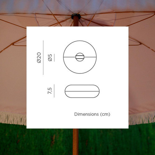 Visuel 6 du produit Ampoule pour éclairage parasol Lima coloris blanc chaud Newgarden - 20 cm