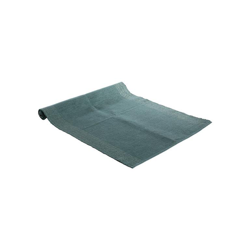 Visuel 1 du produit Chemin de table uni en coton argenté bleu brillant - 150 x 50 cm