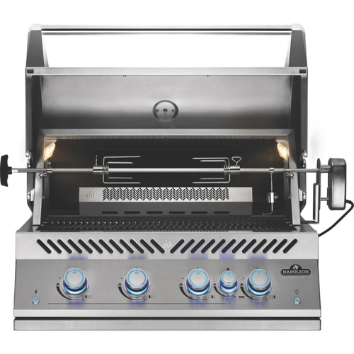 Visuel 3 du produit Barbecue gaz encastrable inox Napoléon Big 32 4 brûleurs - 85,1 x 70,1 x 61 cm