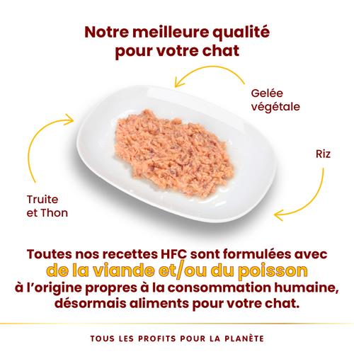 Visuel 3 du produit Pâtée pour chat HFC Jelly à la truite et au thon Almo Nature - 70 g