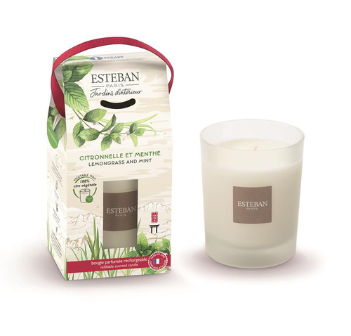 Visuel 1 du produit Bougie parfumée Esteban Estivale senteur Citronnelle & menthe - 180 g