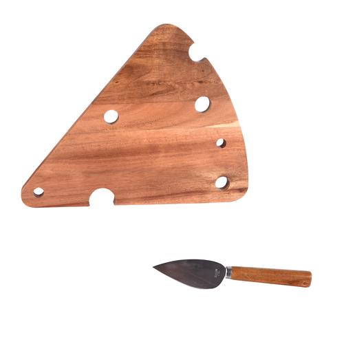 Visuel 1 du produit Coffret fromage plat et couteau en bois - les 2 pièces