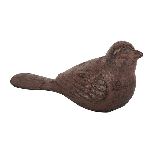 Visuel 1 du produit Cale porte en fonte marron forme oiseau - 14,1 x 5,1 x 7,2 cm