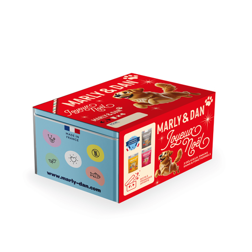 Visuel 1 du produit Coffret de Noël multipack pour chien Marly & Dan - 290g