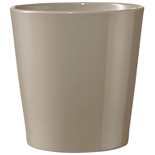 Visuel 1 du produit Cache-pot coloris taupe Dallas Orchidée - Ø 13 cm