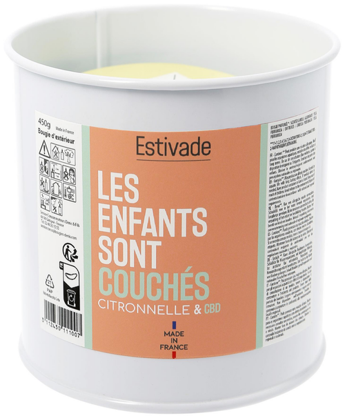 Visuel 1 du produit Bougie parfumée "les enfants sont couchés" coloris multicolore en cire Estivade Denis & Fils - Ø 10 cm 400 g