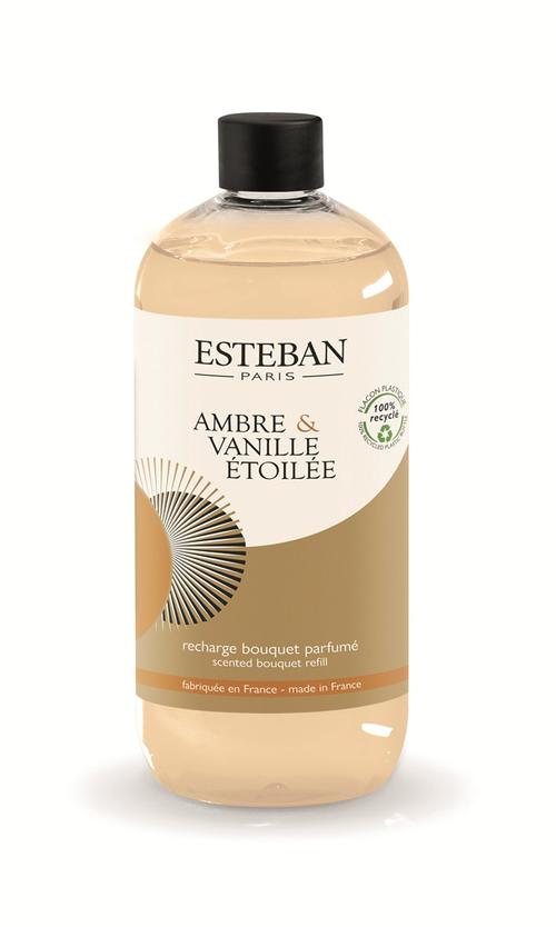Visuel 1 du produit Recharge pour bouquet parfumé et diffuseur Ambre et vanille Estéban grand modèle - 500 ml