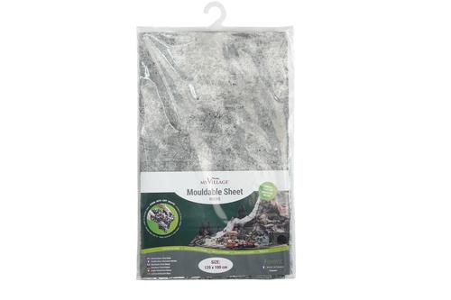 Visuel 1 du produit Décoration pour village de Noël feuille décor modulable alpine coloris gris My Village - 120 x 100 cm