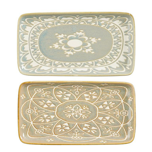 Visuel 1 du produit Assiette plate rectangulaire en céramique Isa - 24 x 13 cm