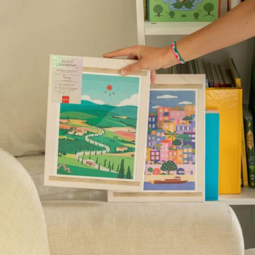 Visuel 4 du produit Peinture à diamanter Toscane Petit Diamond by La Petite Épicerie - 25,5 x 33 cm
