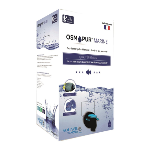 Visuel 1 du produit Eau de mer pour aquarium prêt à l'emploi Aquavie Osmopur Marine - 20 L