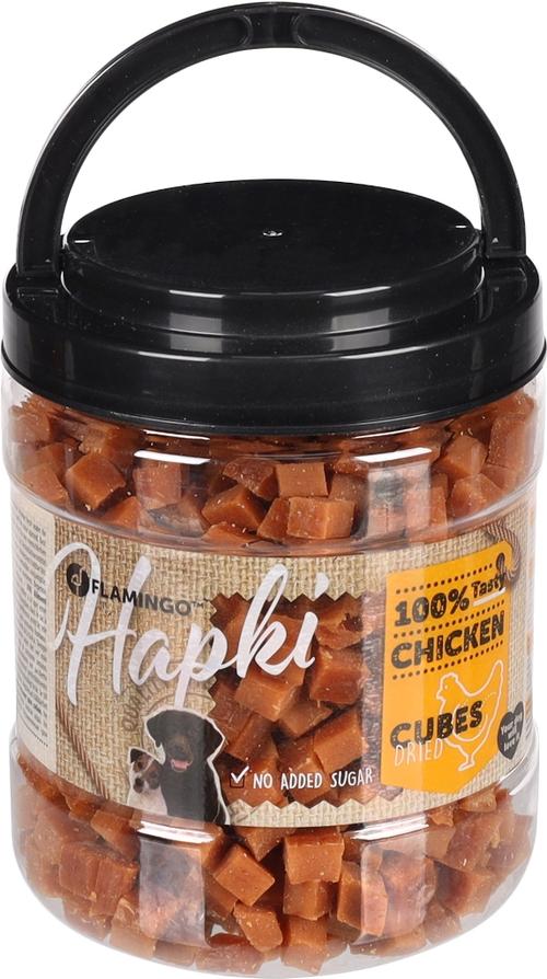 Visuel 1 du produit Cubes de poulet pour chien Flamingo Hapki - 750 g