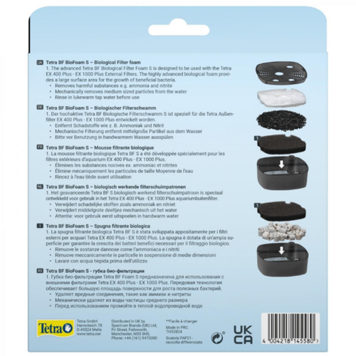 Visuel 2 du produit Lot de 2 éponges BioFoam pour aquarium, compact et biodégradable, TETRA - modèle Small