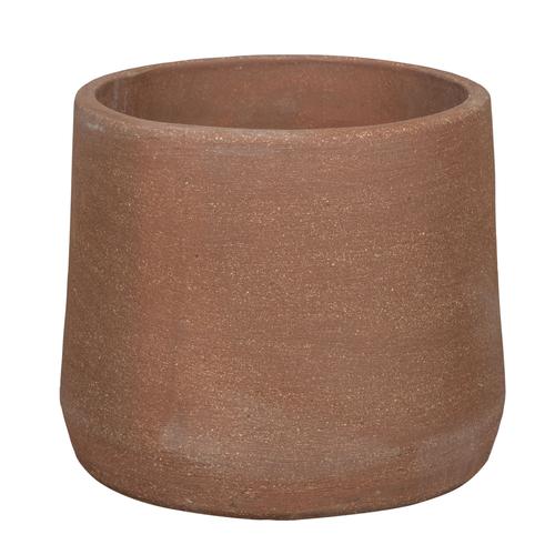 Visuel 1 du produit Pot coloris rouge en terre recyclée - Ø 22 x 19 cm